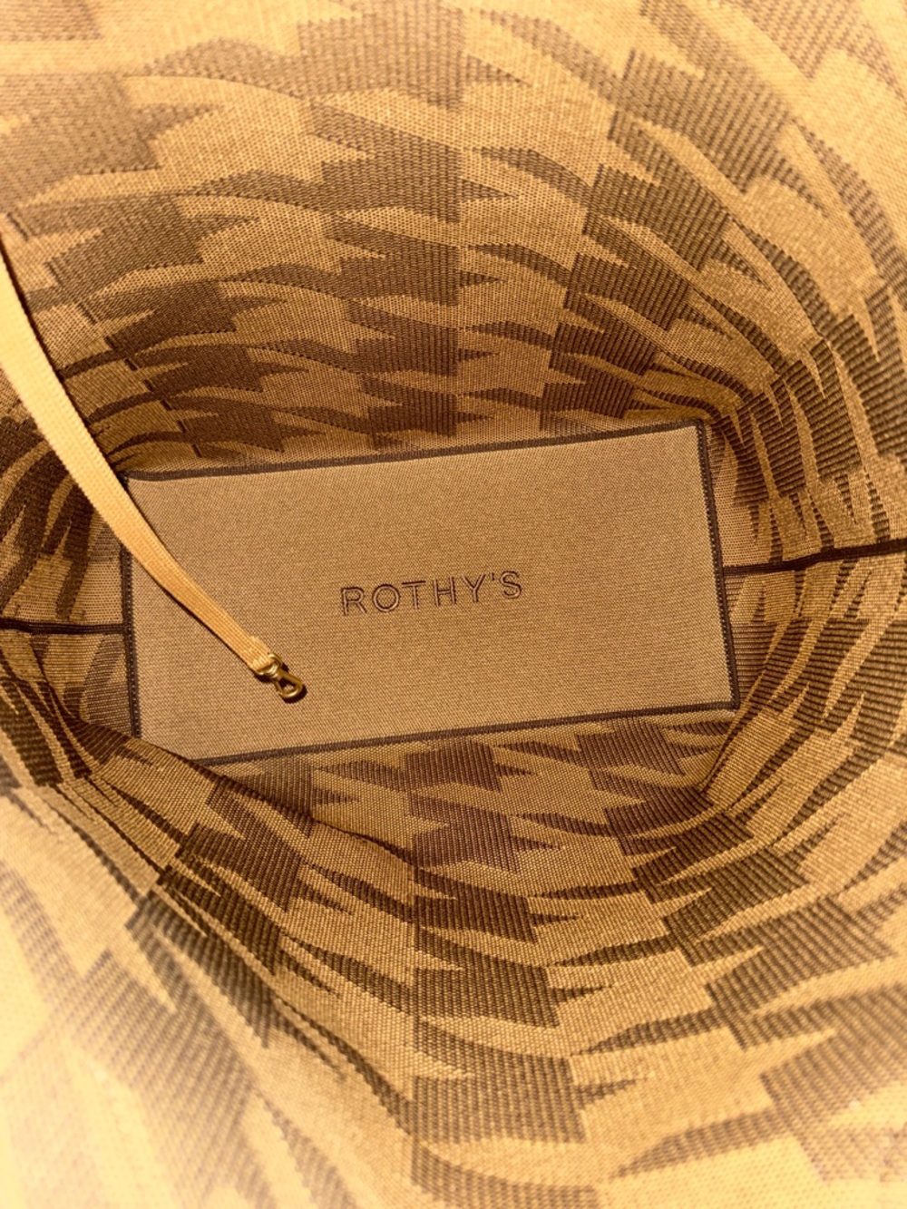 NWT Rothy’s Tote Dark Camel Houndstooth with matching pouch (no tags) - Picture 8 of 15
